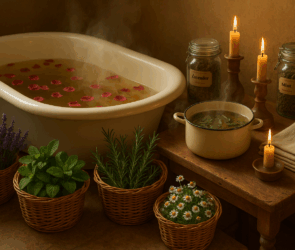 Banho de Ervas: Tradição Familiar para Relaxar e Cuidar da Pele