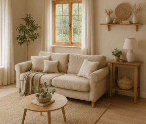 Casa simples e acolhedora: decoração natural e calma