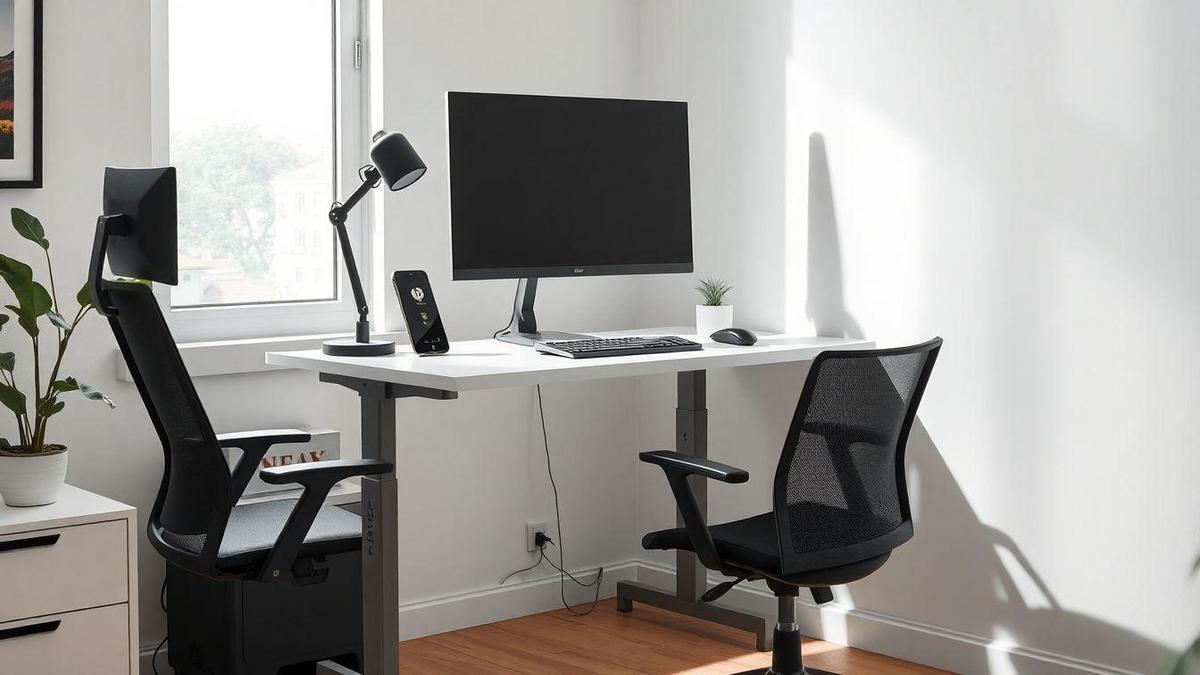 Altura adequada da mesa e organização do seu espaço
