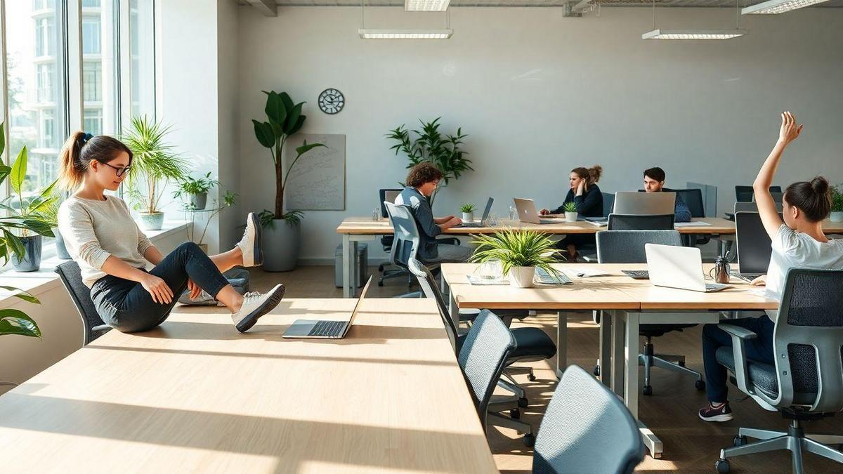Pausas ativas no trabalho para melhorar circulação