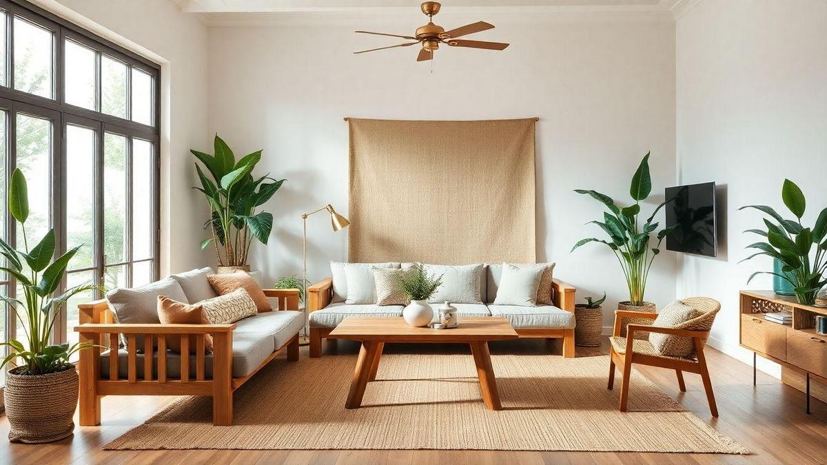 Por que eu escolho design de interiores sustentável para casa com móveis artesanais de madeira e foco no bemestar doméstico